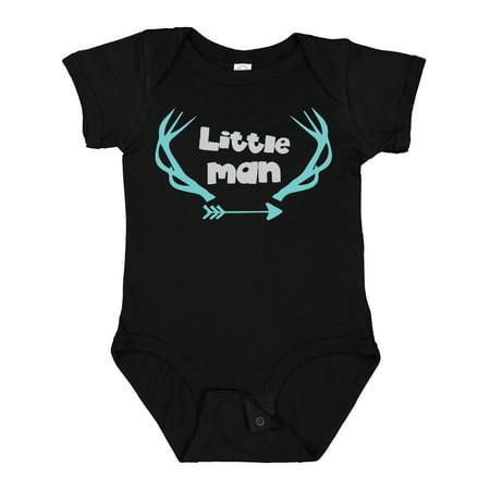 

Inktastic Little Man Little Boy Deer Antlers Arrow Gift Baby Boy Bodysuit