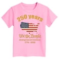thumbnail image 4 of CAICJ98 250 Years American 1776 2026 250th USA Patriotic 4th of July T Shirt for Boys Girls (Pink,2-3 Years), 4 of 4