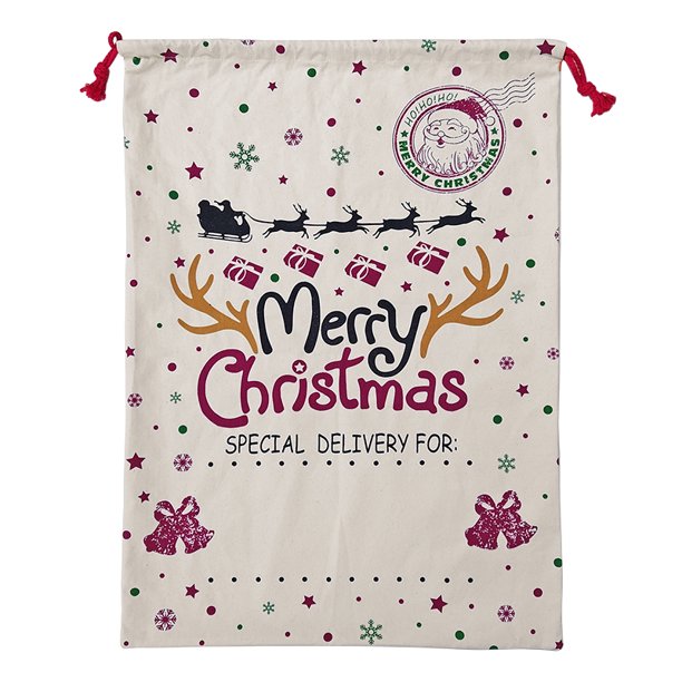 Saco de Papá Noel personalizado, bolsa de regalo de Navidad de saco de Papá Noel personalizado, saco de Papá Noel de media personalizada, bolsa de regalo de Navidad para niños, saco de Papá Noel