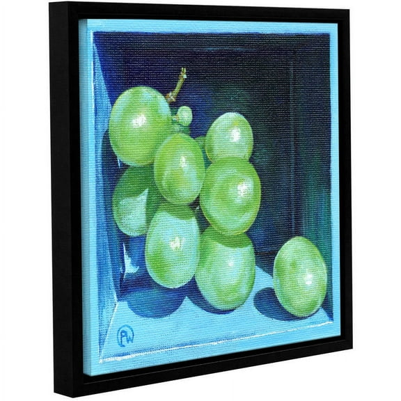 ArtWall Paige Wallis "Green Grapes" Gallery-wrapped Floater-framed Canvas