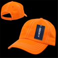 thumbnail image 1 of Decky 111-ORNWHT Contra-Stitch Washed Polo Cap, Orange & White, 1 of 1