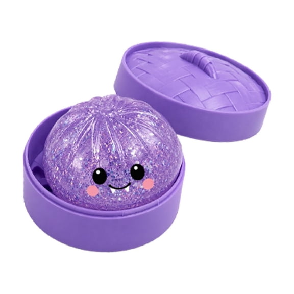 Mystery Halloween Ghost Dumpling Squishy, Colorful Cute Bao Dumplings Squeeze Balls Stress Relief Sensory for Holiday (Ghost Dumpling)