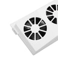 thumbnail image 2 of Solar Powered Car Fan, Wide Angle, 3 Fans, Deodorant, Energy Saving, White, 2 of 4