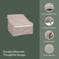 thumbnail image 5 of Covermates Outdoor Armless Chair Cover - 28"W x34"D x 30"H, 900D Polyester, Weatherproof, 5 of 8
