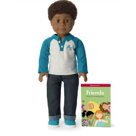 American Girl Truly Me 18 inch Boy Doll 77 with Brown Eyes Dark-Brown Hair Deep Skin