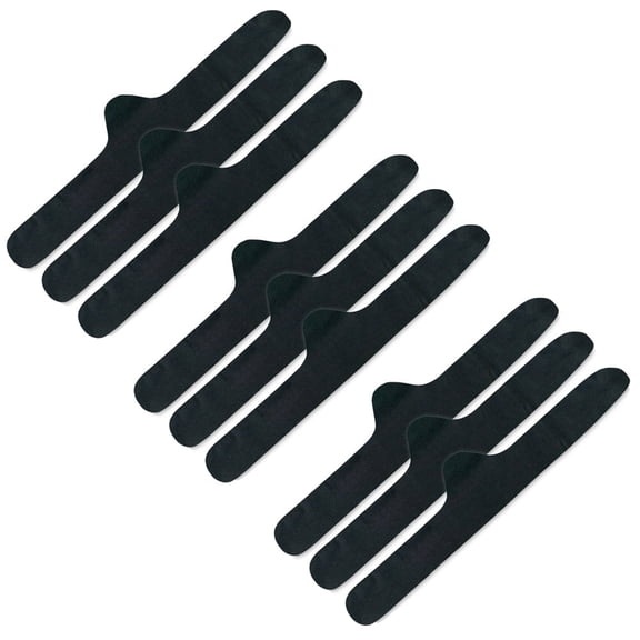 More of Me to Love Bamboo-Cotton Bra Liner – Black, 9-Pack, Medium – Sweat-Wicking & Antibacterial