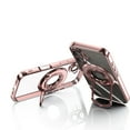 thumbnail image 3 of ELEHOLD Plating Case for iPhone 16,Transparent Clear Back Magnetic Compatible with Mag Safe Charging Foldable Kickstand Shockproof Anti-Yellowing Case for iPhone 16,Rosegold, 3 of 6