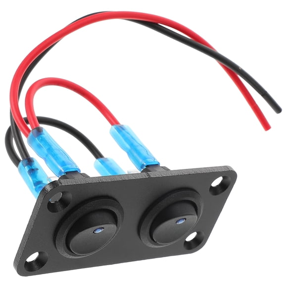KAKOWELY Toggle Switch Panel 2 Gang Switch Panel Automotive Rocker Switch Panel For Vehicle Marine Boat Switch Panel Automotive Switch Panel,2.87X"X2.76"X1.38"