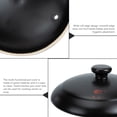 thumbnail image 4 of Claypot Rice Casserole Lid 3 PCS Stewing Ceramic Braised Chicken Dish Cookware Stove Accessories Enamelware Ceramics, 4 of 6