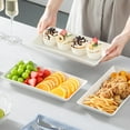 thumbnail image 6 of 3 Tier Serving Trays for Party, Porcelain Serving Platters and Trays, 12 Inch Tiered Tray Stand, Fruit Tray, Trays for Serving Food, White Dessert Stand with Collapsible Sturdier Metal Rack, 6 of 6