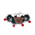 thumbnail image 7 of Gardjoe Hand Knitted Plush Christmas Cat Collar with Pom Pom Accents and Adjustable Fit for Small Cats Winter Holiday Dress Up Gift, 7 of 7