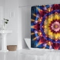 thumbnail image 2 of Colorful Tie Dye Flower Mandala Pattern Shower Curtain 84"x72" ,Bathroom Decorative Shower Curtains Set with 12 Hooks,Modern Waterproof Washable Shower Curtain, 2 of 6