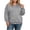 Gray, variant on Plus Size Full Zip Hoodie for Women Ghalytn Oversized Long Sleeve Jacket - Casual Sweatshirt with Kangaroo Pocket