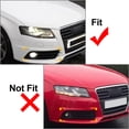 thumbnail image 3 of ZS Front Bumper Fog Light Grille Cover Black for Audi A4 B8 S4 08-12 8K0807681C/2C, 3 of 10