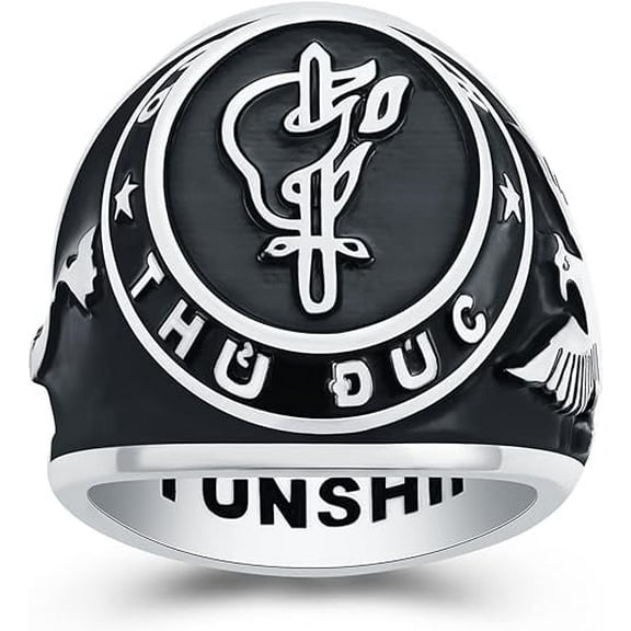 Custom Class Rings Fully Personalized Class Rings for Women Gold Plated Class Rings 925 Sterling Silver Rings Women's Class Rings Class Rings for Women High School Size 5-15 College Rings for Women