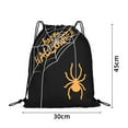 thumbnail image 4 of Halloween Drawstring Bags Pumpkin Backpack Birthday Party Supplies for Kids Party Favors Gift Wrap Bags 11.8 x 18 Inch for Halloween night, 4 of 7
