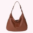 thumbnail image 4 of Bolso Hobo Elegante Mano Suave Y Holgado Hombro PU para Mujer Retro, 4 of 9