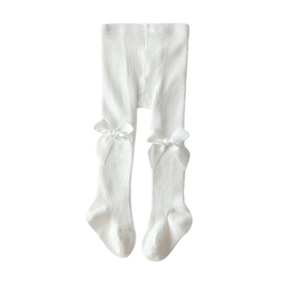 hirigin Baby Girls Autumn Winter Pantyhoses, Toddlers Sweet Style Solid Color Bow Decoration Leggings Infant Elastic Tights Stockings