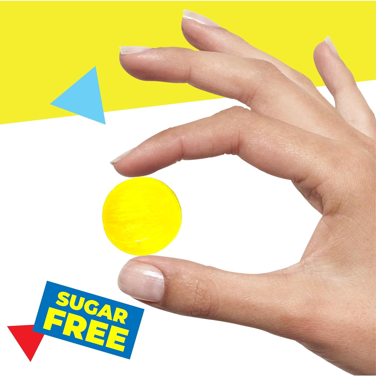 LaetaFood Arcor Sugar-Free Lemon Buttons Hard Candy, Individually Wrapped (2 Pound Bag)