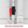 thumbnail image 3 of HLONKPvc Pipe Valve Toilet Shut Off Valve Stop Valve Angle Stop Valve Cap Water Valve Shut Off Tool Valve Handle Replacement Union Half Ball Valve, 3 of 8