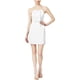 thumbnail image 1 of Kensie Vestido acampanado con espalda de encaje para mujer, blanco roto, extra pequeño, 1 of 1