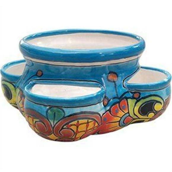 Avera Home Goods 230828 Jardinière de Poche Peinte à la Main 5 Po. , Lot de 2