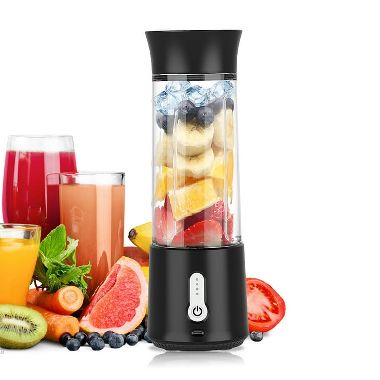 Portable Wireless Blender: 500ml USB Travel Juice Cup,Portable juicer, mini  electric household USB charging, small juicer,Portable Mini Juicer Cup USB  Electric Blender,Fruit Mixer,Juice Maker Machine,Blender ,Smoothies Mixer,Portable  Blender, Mini