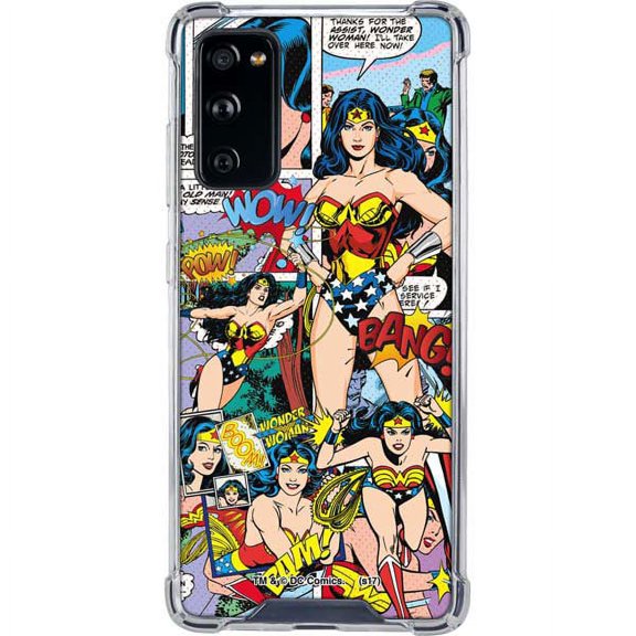 Skinit DC Comics Wonder Woman Comic Blast Galaxy S20 FE Clear Case
