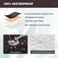 thumbnail image 3 of TOPCHANCES 1/2/3 Seater Waterproof Couch Cover Non-Slip Sofa Slipcover Furniture Protector with Side Pocket for Pets Dogs Children Living Room, Chocolate, 3 of 8