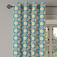 thumbnail image 2 of Ambesonne Retro Grommet Curtain, Big Small Circles and Dots, 50" x 120", Marigold Scarlet Blue, 2 of 6