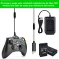 thumbnail image 2 of Kit Batería Carga Y Juega VIMI 4800mha Con Base Cargador Para Xbox 360, 2 of 10