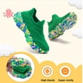 thumbnail image 6 of CZV Kids' Sock Sneakers Lightweight Breathable Slip-On Shoes for Boys & Girls - Non-Slip Casual Walking Shoes for Toddler/Little Kid,Size 5 Big Kid,Green, 6 of 8