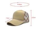 thumbnail image 2 of Trucker Hat with Mesh Back And Adjustable Closure, Checkered Baseball Cap for Men, 2 of 3