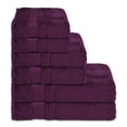 thumbnail image 6 of Melissa Linen Bathroom Towels (Set of 6), Bath Towel, Hand Towel, Washcloth, Regal Purple, 6 of 7
