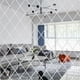 thumbnail image 1 of Pegatinas de espejo de pared de acrílico con triángulos de diamante autoadhesivos, amplia aplicación para decoración del hogar, acrílico ecológico, fácil de pegar y quitar, calidad mejorada y, 1 of 6