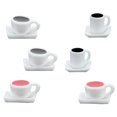thumbnail image 1 of Decoración de casa de muñecas, taza de café para casa de muñecas en miniatura, platillo para casa de muñecas en miniatura, accesorios para casa de muñecas, elegantes y modernos, 1 of 14