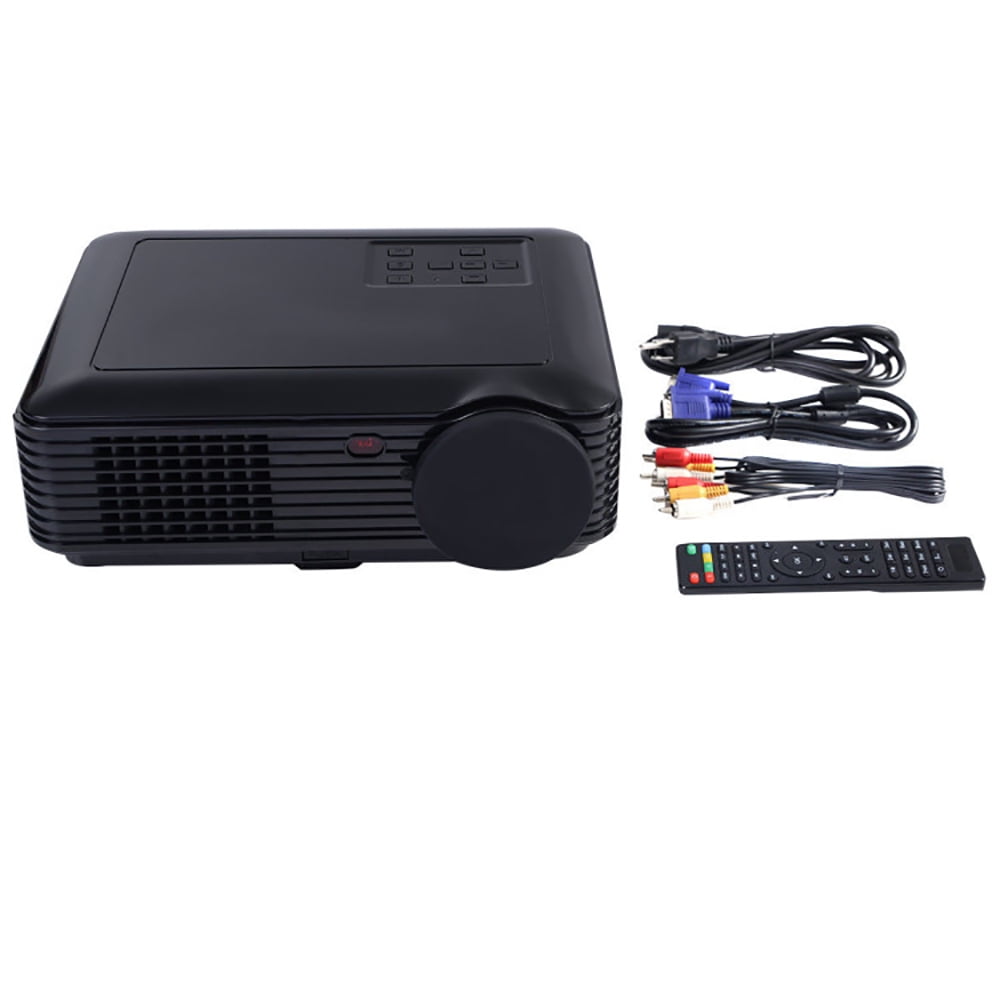 Finihen Projector, Portable Home Theater Projector, 5000 Lumens HD 1080P 3D LED Home Theater Projector, for Home, Office, Black Finihen Projector, Portable Home Theater Projector, 5000 Lumens HD 1080P 3D LED Home Theater Projector, for Home, Office, Black
