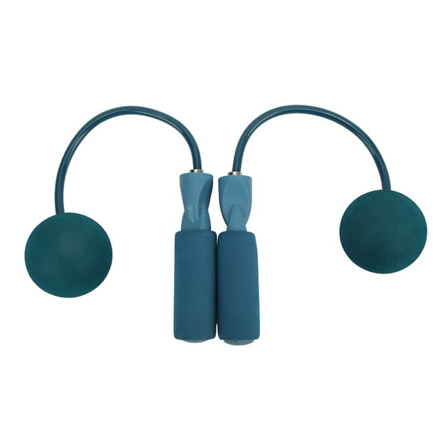 Cuerda de saltar sin cuerda para entrenamiento deportivo, fitness, quema de grasa, para hombres, mujeres y niños, color azul
