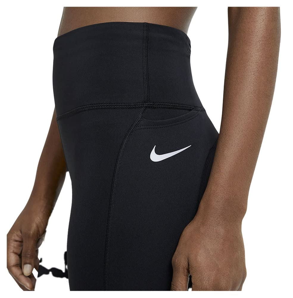Nike Running Women's Leggings Dri-Fit Extra Small Black Knee Length Capri  618221