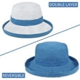 thumbnail image 4 of Bucket Sun Hat Cute Cap for Women Fashion Fold-up Brim Packable Summer Beach by Solaris, 4 of 6