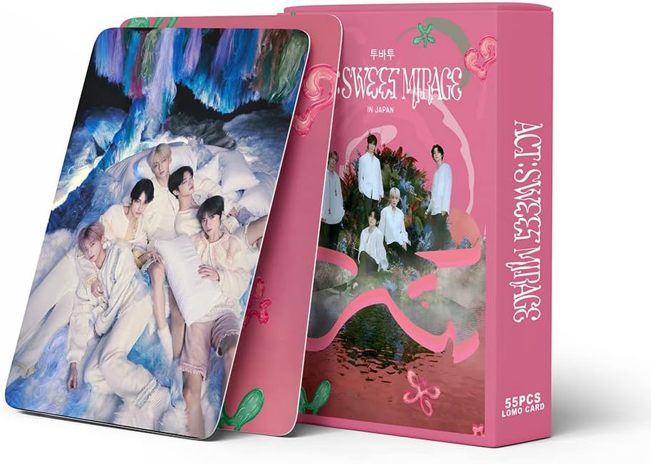 TXT Photo Cards 55pcs TXT Lomo Cards TXT ACT SWEET MIRA Novel Album Cards TXT Mini Lomo Cards TXT 2023 Photo Cards Gift for Fans