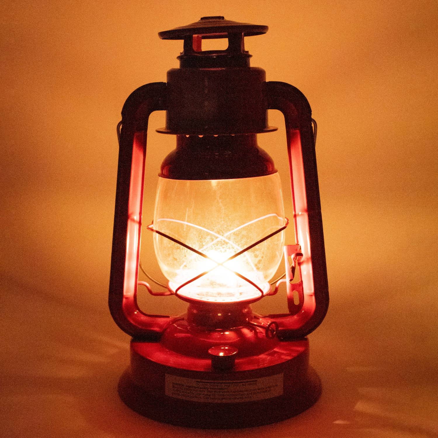 Rayo Redi-Light Kerosene Lantern Hurricane Outdoor Lamp 14 inch Ruby Red