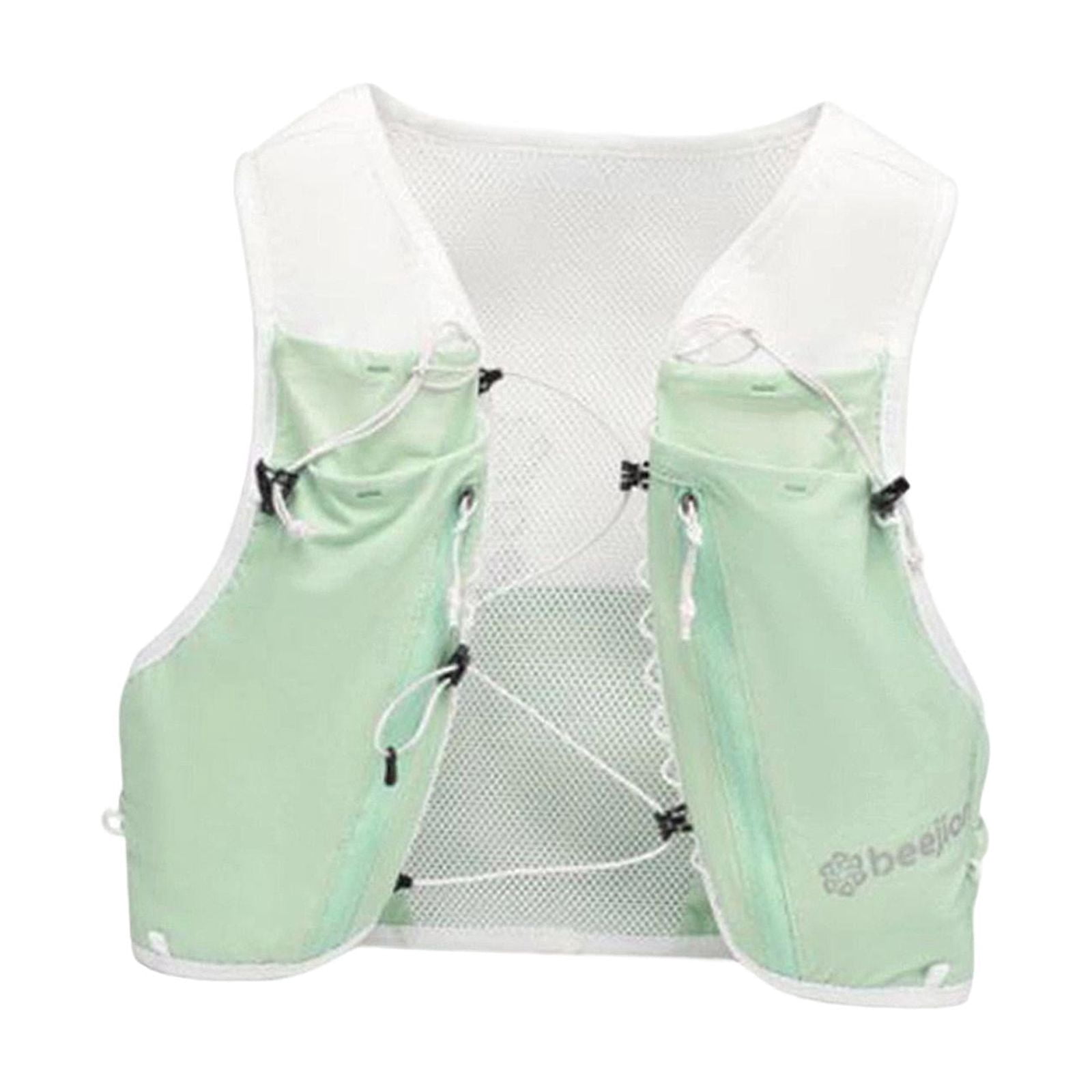 harayaa Breathable and adjustable running hydration vest, backpack for running, camping, Green