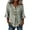 #160Green, variant on Womens Summer Tops Floral Embroidery V Neck Shirts 3/4 Ruffle Sleeve Button Decor Flowy Casual Blouses