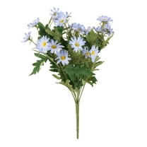 Nanoei Artificial Flowers, 24-Stem Silk Daisy Bouquet - Wildflower-Inspired Artificial Flowers for Porch, Table Centerpieces, Home Vase Arrangements, All-Season Floral Decor for Living Room Blue
