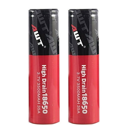 Tinymills IMR AWT 18650 3000MAH 3.7V Rechargeable Batteries High Drain Battery For (Best 18650 Mechanical Mod)