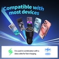 thumbnail image 3 of Topadre 2-Pack 38W Dual-Port (USB-C&A) Car charger Compatible with iPhone/iPad/Samsung Series (Black), 3 of 8