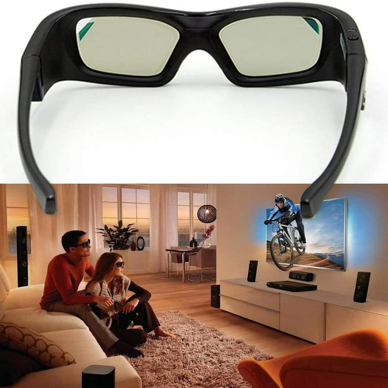 Seminary landing Trække ud 3D Glasses 2 Pack, Rechargeable Active Shutter 3D Glasses Compatible with  Epson Sony LCD Projector/Sony Panasonic Samsung 3D Active TV - Walmart.com