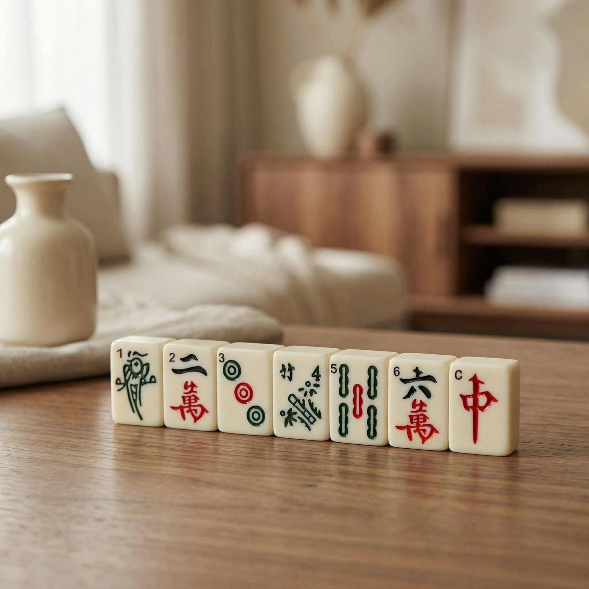 WE Games Traditional Chinese Mahjong Set Travel Size