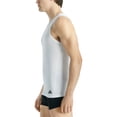 thumbnail image 4 of adidas Camiseta interior para hombre, paquete de 2 - Ergonomic Tank Top 2PK, Active Flex Cotton, sin mangas, lisa Blanco 2XL (XX-Large), 4 of 6